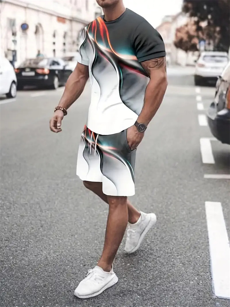 Running Gear Men - تي شيرت للرجال والنساء بتصميم متدرج