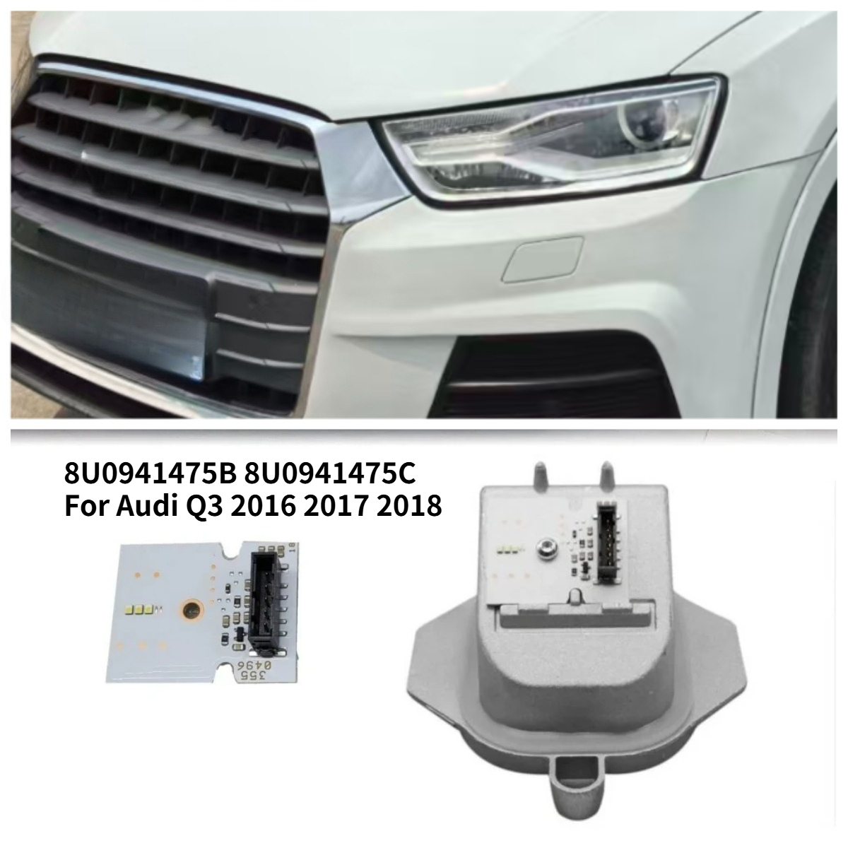 Running Headlamp Led - وحدة إضاءة LED بيضاء طراز 8U0941475B