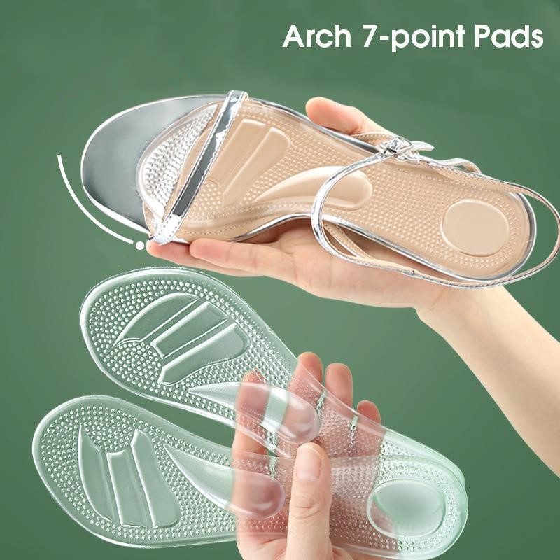 Insole Arch Support - 1 زوج سيليكون جل العظام النعال