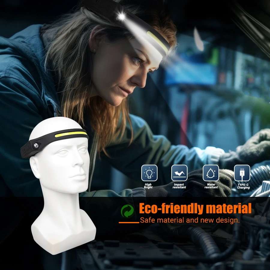 مستشعر حركة المصباح القابل لإع - مراجعة Running Headlamp Led وسعره
