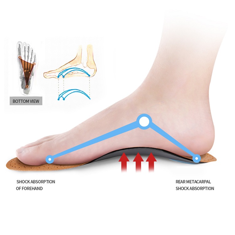 زوج واحد من النعال الجلدية لتق - مراجعة Insole Arch Support وسعره