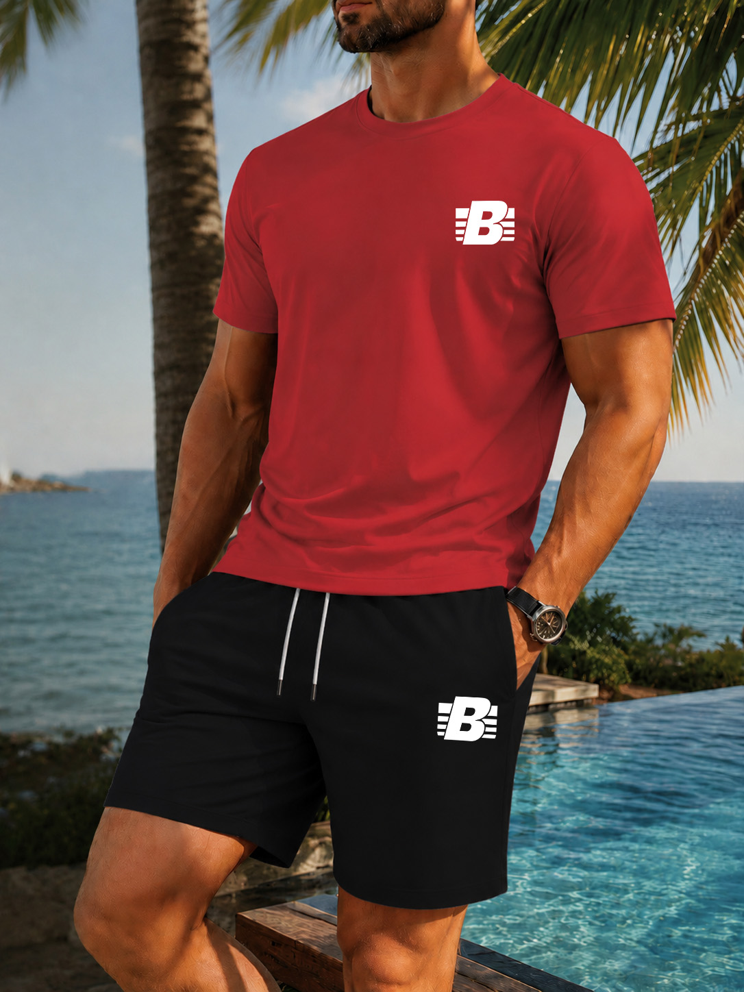 طقم رياضي رجالي من قطعتين، ملا - مراجعة Running Gear Men وسعره